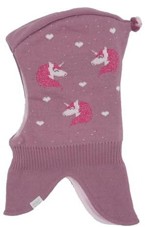 maximo MINI Girl-Schlupfmütze Jacquard Einhorn