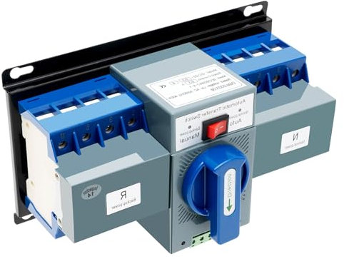 Interruttore automatico 63 A, 400 V, corrente di emergenza, certificato CB con tempo di commutazione di 2 secondi, motore in rame puro e modalità manuale/automatica, per ascensori/industriale