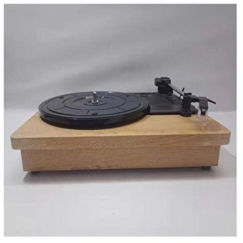 Retro Phonograph Gramophone Vinyl Record Player Turntable Player 2.0 Stereo Audio Output 33/45/78 RPM Small Mini Tablet Player