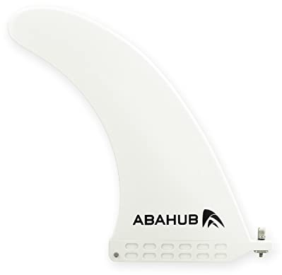 Abahub Sup Fin 9 Pouces Universel Sup Aileron Amovible Aileron Central Renforcé en Fibre de Verre Ailerons de Remplacement Sup Accessoires pour Planche de Surf, Stand-Up Paddle Board, Longboard