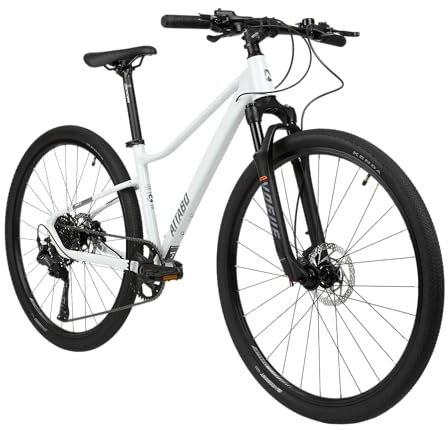 ATTABO Torre 5.0 Damen Crossbike 28 Zoll – Alu 6061 Rahmen 15 Zoll – Shimano Cues 1x11 – Luftfedergabel – Hydraulische Scheibenbremsen
