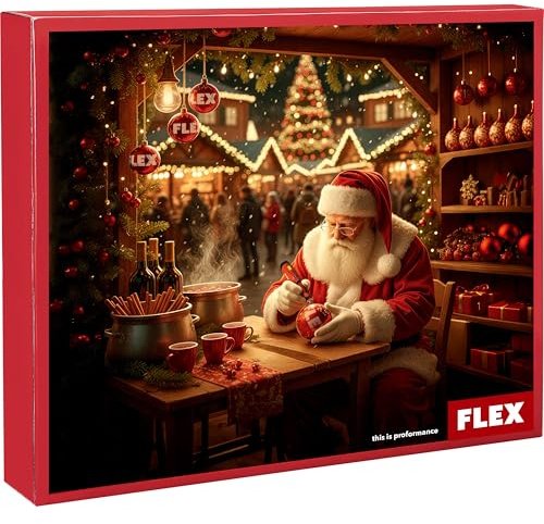 Flex Adventskalender 2026 (Adventskalender für Werkzeug, mit 24 kleinen Überraschungen, für Handwerker und Profis, Werkzeugset) 535585