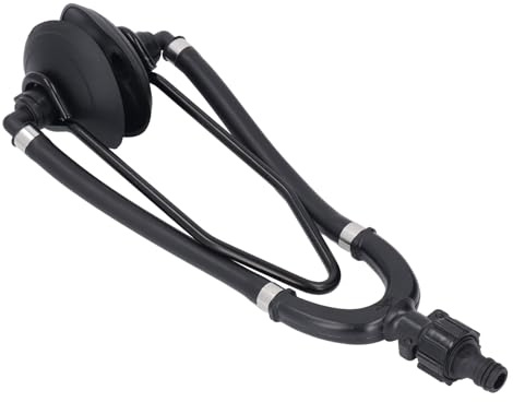 Zohisin Diseño de alimentación de Enjuague de Motor Marino con Conector de Manguera de 5 8 Pulgadas, Ventosa Redonda para Mantenimiento de Motores fueraborda internos, preparación para el