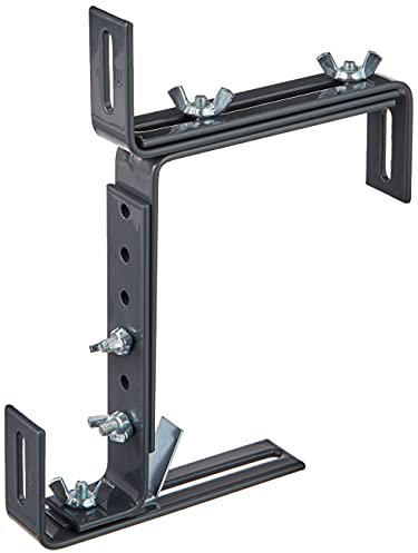 POETIC/EMSA - VARIO Universal Blumenkastenhalter - Universell einsetzbar - Für Geländerbreiten von 4 - 15 cm - Farbe Anthrazit - Tragkraft 50kg