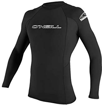 O'Neill Wetsuits Herren Basic Skins UPF 50+ Long Sleeve Rash Guard, Black, XL