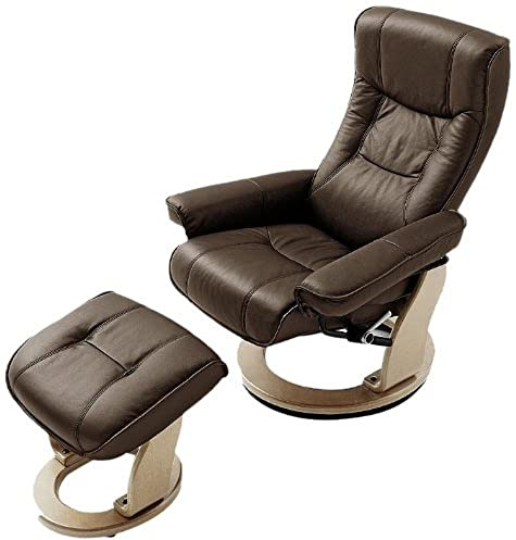 Robas Lund, Sessel, Relaxsessel, Hamilton mit Hocker, Leder/braun, 83 x 85-110 x 105 cm, 64026BN5 | Sessel, 83 x 85-110 x 105 cm, 64026BN5