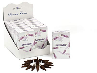 Stamford Lavender Incense Cones, 15 Cones x 12 Packs