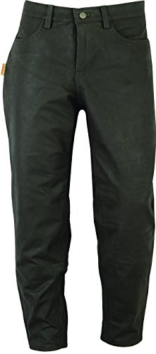 Jagd Stiefelhose Leder, Lederhose Herren Damen lang - Lederjeans- Fuente Echt Leder Lederhose Jeans 501- Jagdlederhose (56, Braun)