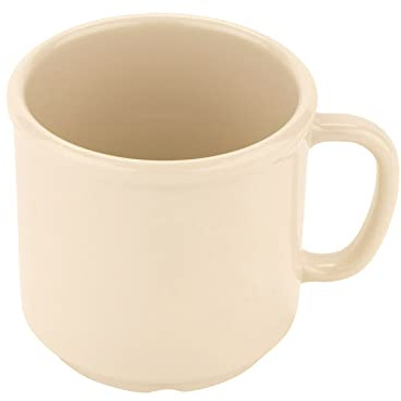 G.E.T. S-12-IV-EC Shatter-Resistant Coffe Mug, 12 Ounce, Ivory (Set of 4)