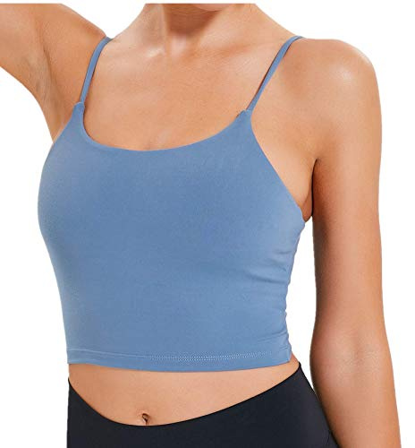 Lemedy Dam vadderad sport-bh fitness träning löpningströjor yoga tank top