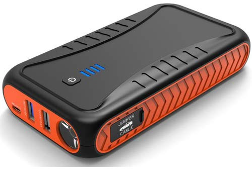 CARKU Epower-171 12V 8000mAH (29,6 WH) Ayuda de Arranque de Emergencia Multifunción Luz LED Brújula Modo SOS Power Bank Q3.0 Carga rápida Fuente de alimentación del automóvil