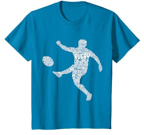 Joueur de Rugby Enfants Garçons Jeunes Hommes T-Shirt