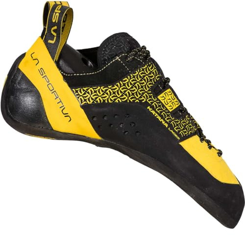 La Sportiva Katana Laces, Scarpe da Arrampicata Uomo, Yellow Black 100999, 44.5 EU