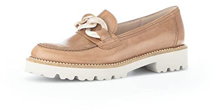 Gabor Femme Chaussures Basses, Dame Mocassin,Chaussons,Chaussures d'affaires,Pantoufles,Chaussures de collège,Marron (Chino),38 EU / 5 UK