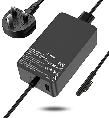 LTBSTOYE 65W Laptop Charger Compatible with Microsoft Surface Pro 8/Pro X/Pro 7/Pro 6/Pro 5/Pro 4/Pro 3,Laptop 1/2/3/,Go1/2 & Book1/2 Tablet Power Supply