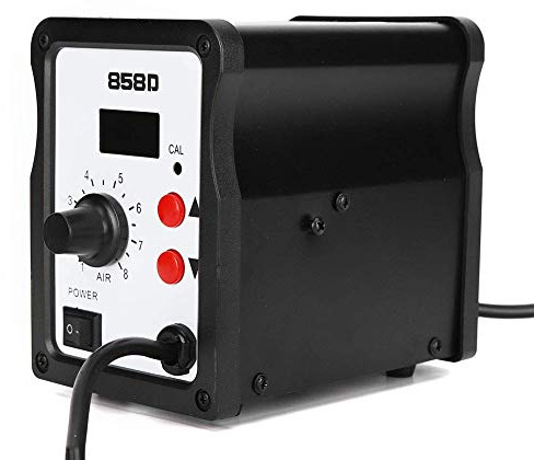 Ejoyous Hot Air Rework Station, Practical 700W Digital Hot Air Soldering Station, Adjustable Temperature Hot Air Gun Standard Tool Set UK Plug 220V