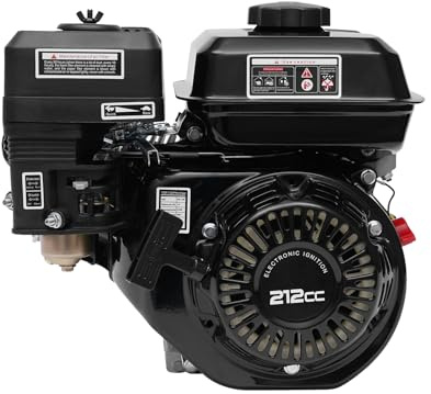 TdiriNar 7.5 HP Gas Engine, 4-Stroke OHV Horizontal Shaft Gasoline Engine for Honda GX160, 210cc Multi-Functional Replacement Go Kart Engine Motor, Suitable for Compressor Scarifier Lawnmower