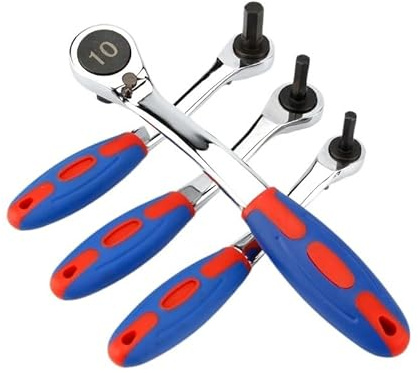 InbusschlüSsel Set Umschaltbarer Ratschen-Inbusschlüssel, Ratschen-Sechskantschlüssel mit weichem Gummigriff, 4 mm, 5 mm, 6 mm, 8 mm, 10 mm, 12 mm, 14 mm, 17 mm InnensechskantschlüSsel ( Size : 14mm )
