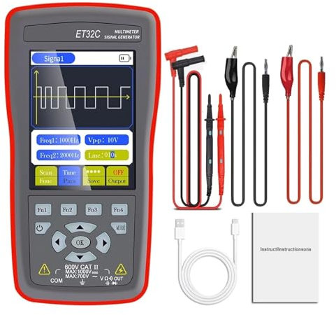 Car Signal Generator Multimeter 9999Hz -12V~+12V PWM Automotive Ignition Coil Test Crankshaft Camshaft Sensor Simulator(ET32C)