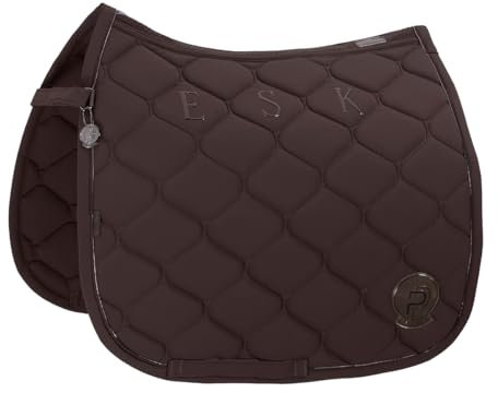 Eskadron Schabracke Platinum Softshell Emblem Dressur Dunkelbraun - Dressur Full/WB