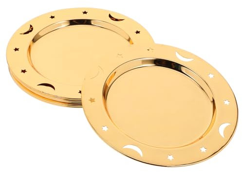 MAGICLULU Obstteller mit 6 Serviertabletts Aus Zinklegierung für Desserts und Präsentationen