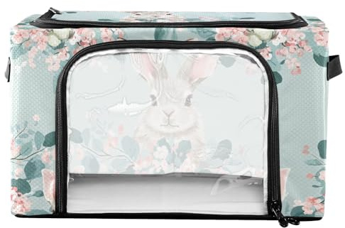 Grandi contenitori portaoggetti da mettere sotto il letto, con finestra trasparente, impilabili, cubi con coperchio, 2 aperture, scaffalature organizzatori e stoccaggio struttura in metallo vestiti