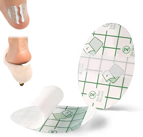 Cerotto Antiusura Invisibile Autoadesivo Per Talloni, PU trasparente impermeabile resistente all'usura ultrasottile cerotti per vesciche piedi, Proteggono Da Calli E Vesciche (30Pcs,L)