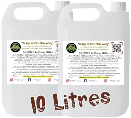 Ready to Use Organic Liquid Seaweed Fertiliser | Plant Feed | Lawn Food | Lawns (10 LITRES)