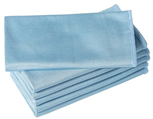 6x Microfibre Cloth for Car Cleaning 60x70cm – Lint Free, Streak Free Cleaning Cloths for Windows Mirrors, Screens | Microfiber Ultra Absorbent Polishing Cloth for Crystal Clear Shine-(Large Size)