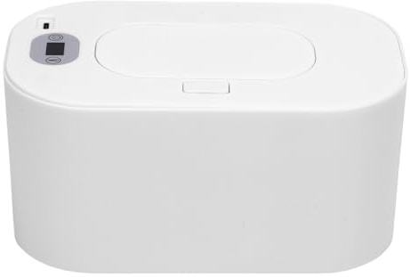 Luqeeg Scaldasalviette Sicuro, Riscaldatore Portatile per Salviette Alimentato Tramite USB con Riscaldamento Rapido e Uniforme, Mantenimento Dell'umidità per (Regolazione della temperatura bianca)