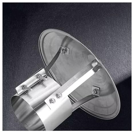 Camino Cappello, Fumaiolo Comignolo In Acciaio Inox, Copertura Antipioggia per Tubo di Scarico, 100/150/200mm per Camini Antipioggia Comignolo Decorativo, Tubo di Scarico del Tetto(5.9in(150mm))