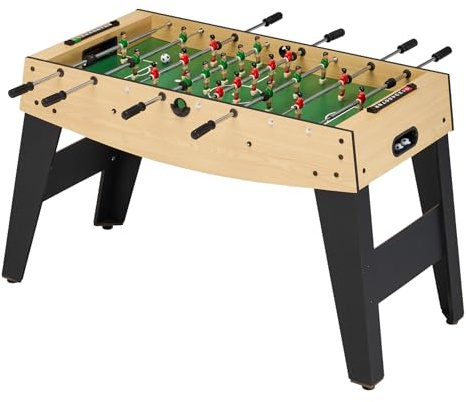 KANGUI Babyfoot Enfant Aspect Bois – 22 Joueurs et Barres Télescopiques