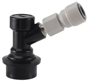 1 pz. Dispositivo di disconnessione a sfera for fusto di birra, raccordo a innesto rapido da 3/8'', distributore di gas/liquidi for fusto e tubo da 9,52 mm(Liquid ball lock kit)