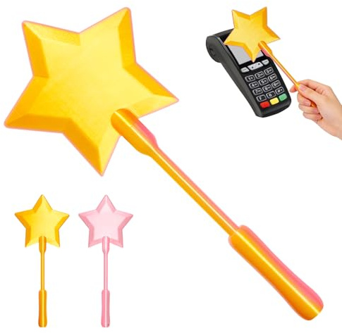 Longgaogao Varilla mágica para tarjetas de crédito, varita mágica de 35,6 x 9,5 x 2,5 cm, varita impresa en 3D, varitas mágicas con impresión 3D, soporte para tarjetas de crédito para adolescentes y