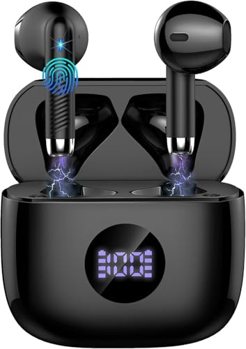 2026 Cuffie Bluetooth Auricolari Bluetooth 5.4, Cuffie Wireless con 4 ENC Cancellazione Rumore Mic, Cuffie in Ear 40 Ore di Riproduzione, Cuffie Senza Filo HiFi Stereo IP7 Impermeabili per iOS/Android