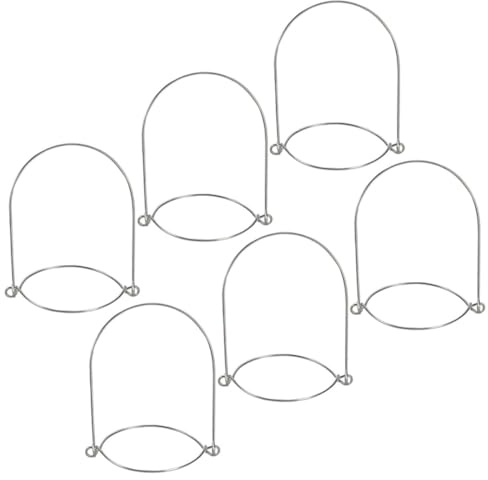FUNOMOCYA Weißblech Drahtbügel 6 Stück Universal Einmachglas Aufhänger Für Mason Jar Gläser Im Garten Und Grillabend