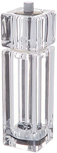 Winco WPMP-6 Pepper Mill/Salt Shaker, 6-Inch, Clear Acrylic,Medium