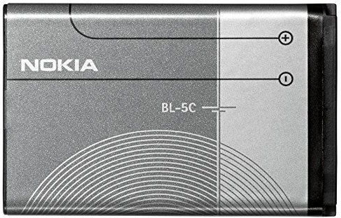 Nokia BL-5C BL5C BL-5-C - Batería original para Nokia 6820, 6822, 6086, 6270, 6555, C1, C1-01, C1-02, C2, C2-01, 7600, 7610, E50, E60, E70, N-Gage, N70, N70 Music, N71, N72, N91, N91 8 GB, N-70, N-70 Music, N-71, N-72, N-91