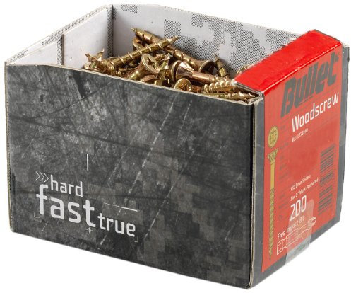 Bullet 4.0 x 50mm Wood Screw (200 Pieces)