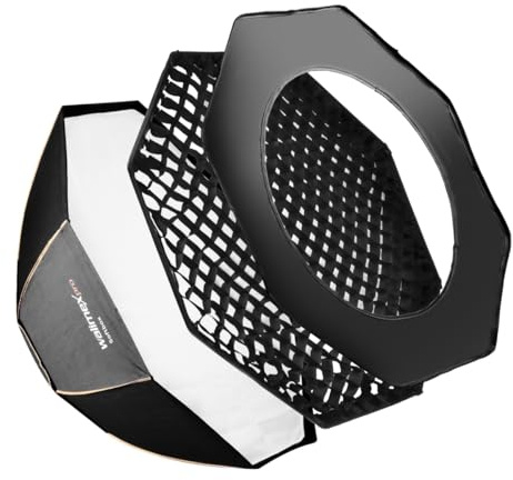 Walser Gmbh & Co.KG pro Octagon Softbox Plus Orange Line 150, 18817, Schwarz, Gold, Silber, Weiß, 150cm