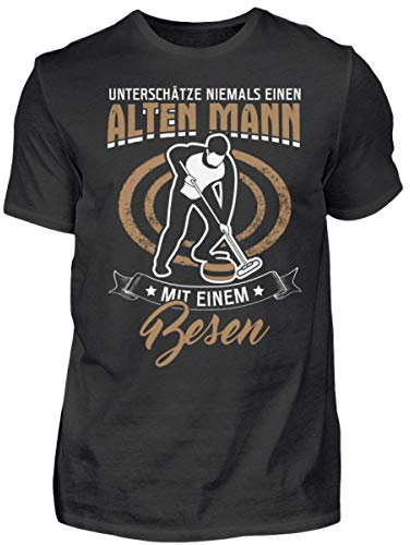Perfekt Für Alle Eisstockschiessen Fans - Herren Shirt -XL-Schwarz