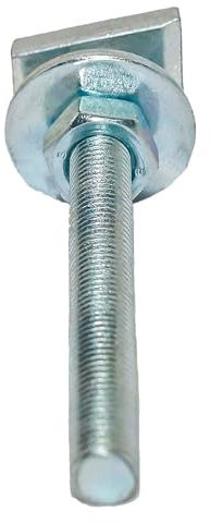 Dalsys 100x Hammerkopfschraube für Montageschiene 27/18 und 28/30 Silber M8x20, zur Anwendung an einer Installationsschiene, verzinkter Stahl