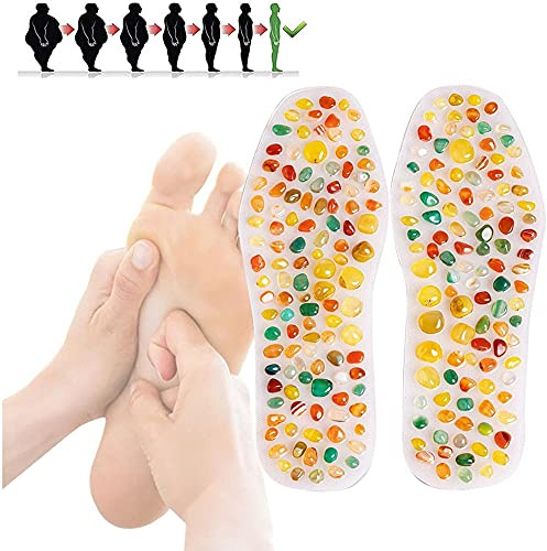 Massage fot innersula sko innersulor, män och kvinnor PVC innersula fot magnetisk terapi sjukvård innersula löpning fitness viktminskning sport massage stöd innersulor-4,5 UK