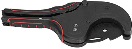Forbici per tubi, taglio rapido Manico antiscivolo Lama tagliatubi in PVC a cricchetto sostituibile per polietilene(0 63)
