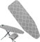Amesor Funda para Tabla De Planchar - Fundas Y Almohadilla De Repuesto De Algodón con Borde Elástico | Fundas para Almohadillas De Plancha Resistentes Las Quemaduras Y Duraderas, 110 X 34 CM
