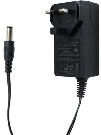 Reliapart 3-Pin UK Mains Plug Vacuum Cleaner Battery Charger for Hetty Quick NQ100