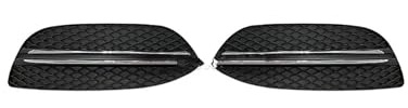 Doble Rejilla De Riñón Para Benz Clase C W205 2015 2016 2017 2018 Accesorios de modificación de estilo de coche Marco de luz antiniebla Rejilla inferior 1 pieza LR Parrilla Radiador(With Trim LR)