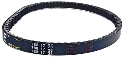 YGOHFKKX Riemenantrieb Motorrad Antriebsriemen 788x17x28 Übertragung Für Yamaha 2-Takt Für JOG50 JOG90 3YK ZR50 EVO QJ50 2JA Für Vento Zip TNG LS49 SKIF 5 788 18 28