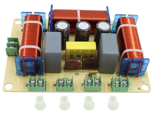 Durlo Filtre séparateur de fréquences 4 voies Hi-Fi 400 W pour systèmes audio audiophiles home cinéma