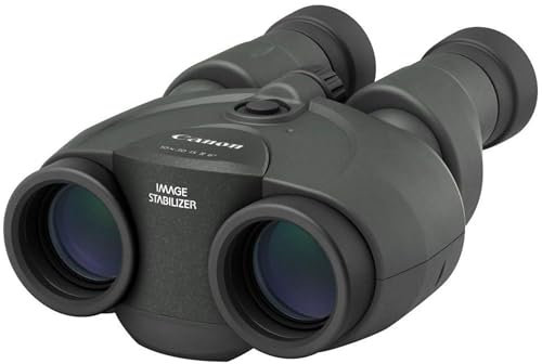 Canon 10x30 is II Fernglas (10 fache Vergrößerung, Feldstecher, Präzisionsoptik, Powered is Bildstabilisator, manuelle Fokussierung, Dioptrinkorrektur, Porroprisma II, Freihandeinsatz), schwarz